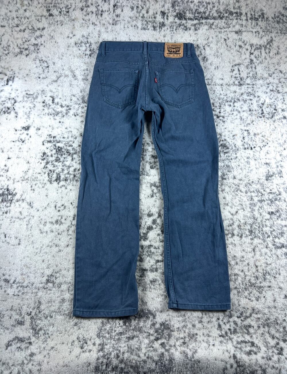 Levi's 505 Jeans Youth 16 Blue Straight Leg Regular Fit Denim Classic School